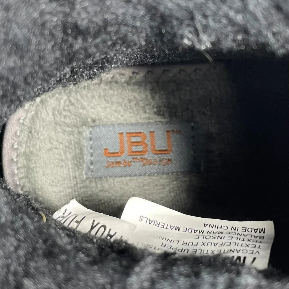 JBU by Jambu Pullman Women's Size 7 Shoes Black Vegan Faux Fur Cold Weather Boot